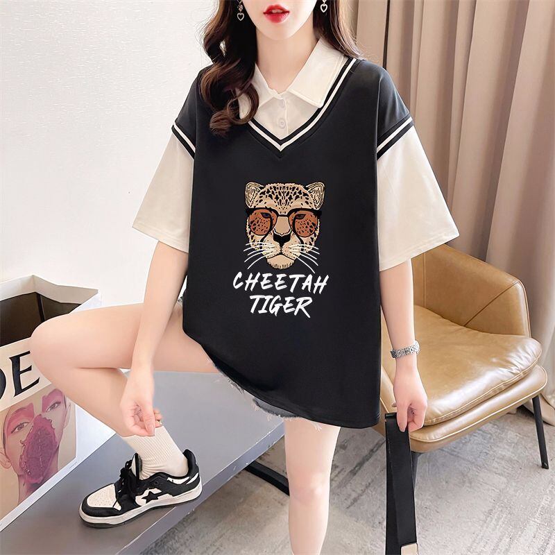 話題沸騰中 レイヤード風 オシャレ度満点 6色選択可 Tシャツ カットソー＜F-8362＞
