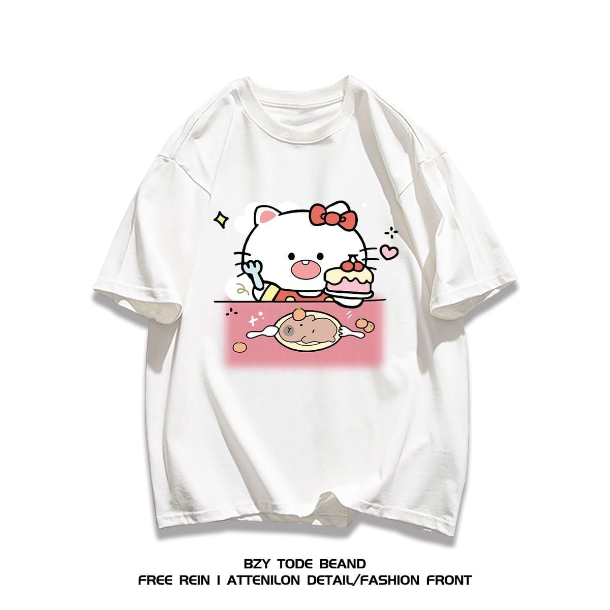 男女兼用 シンプル 快適 プリント Tシャツ F-13293