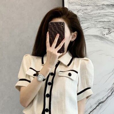 おすすめ ファッション 上品 カジュアル 切り替え 半袖 Tシャツ ショートパンツ セットアップ ＜F-8858＞