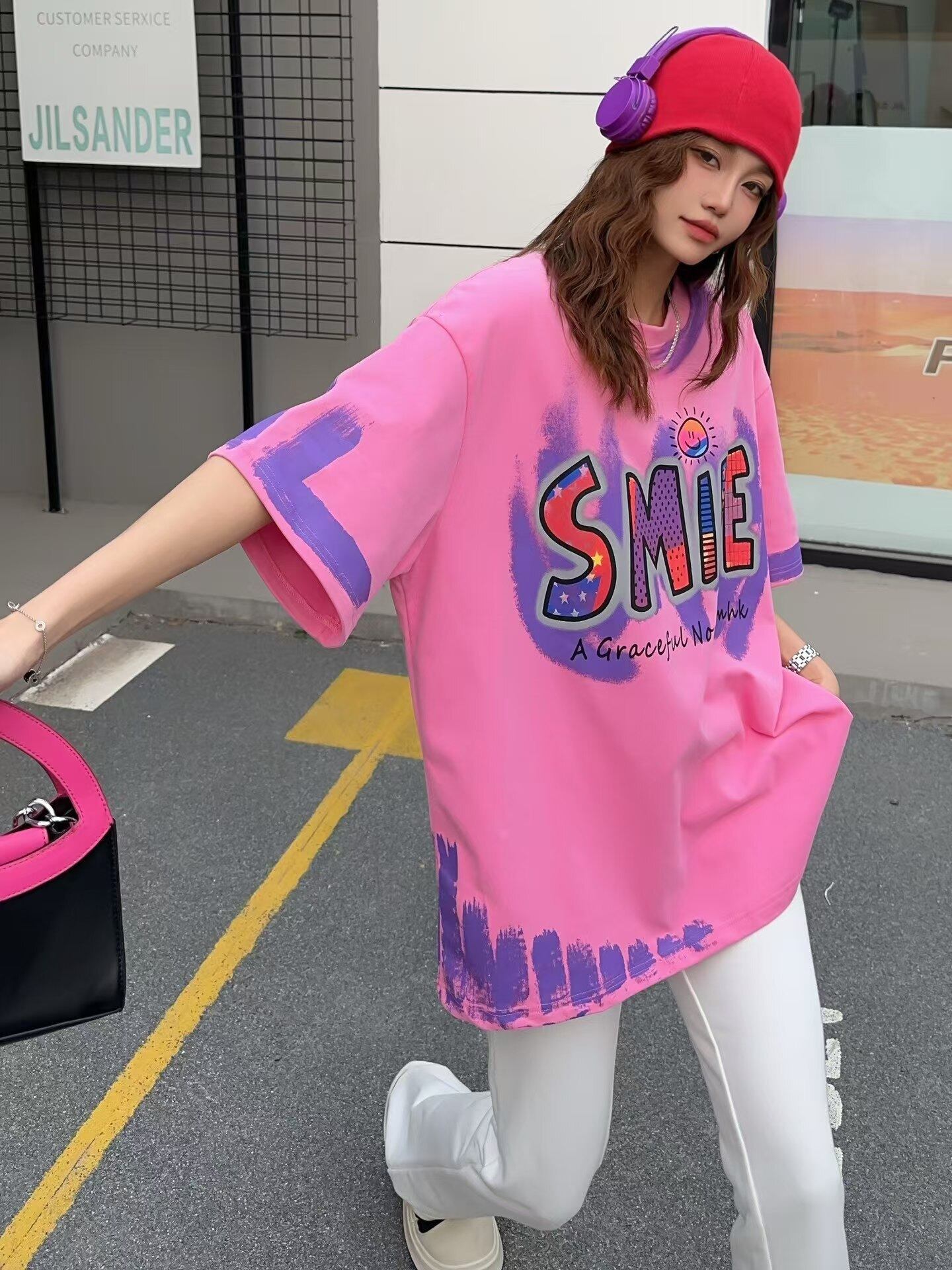 おすすめ 好感度UP 美人度アップ カジュアル 全4色 半袖 Tシャツ ＜F-11234＞