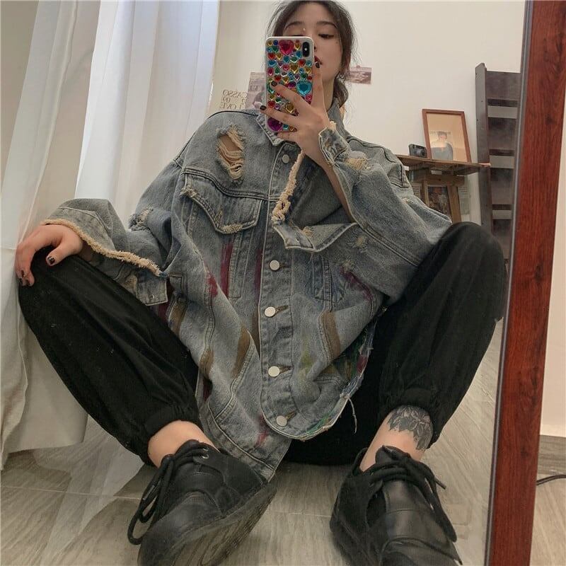 スタイリッシュ   一目惚れ ジャケット ブルゾン アウター＜F-2803＞