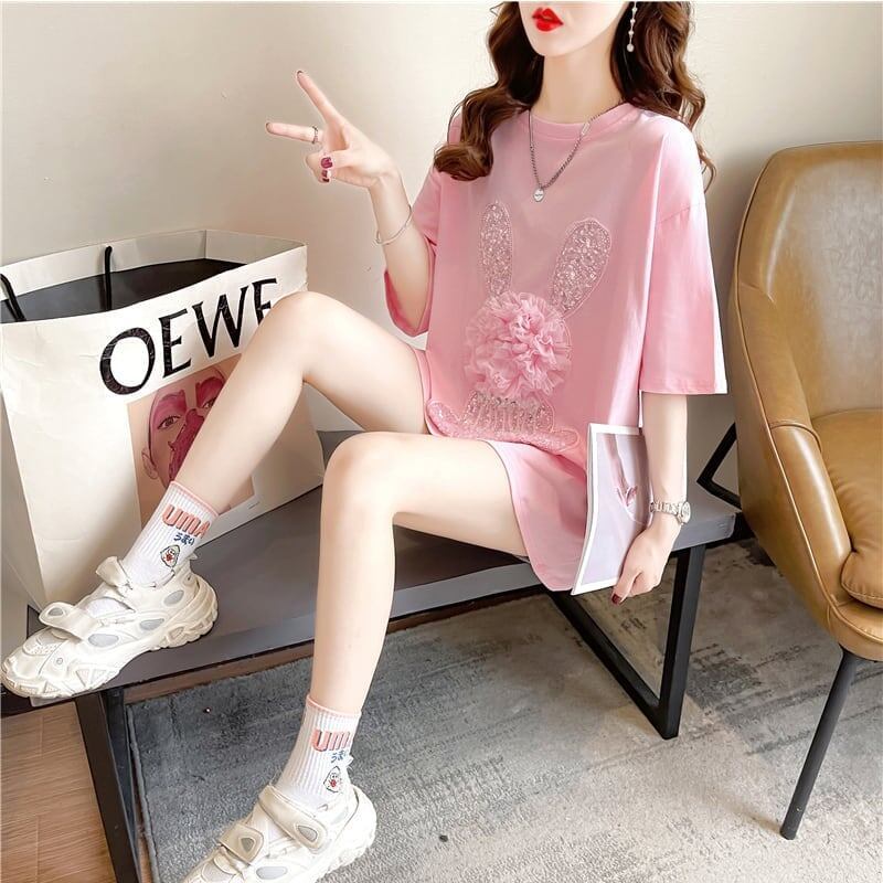 オシャレ度満点   一目惚れ Tシャツ カットソー＜F-3422＞