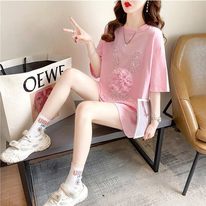 オシャレ度満点   一目惚れ Tシャツ カットソー＜F-3422＞