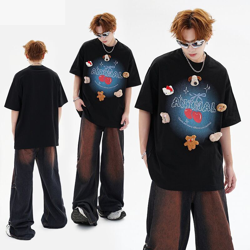 数量限定 ファッション アクティブも綺麗も叶う ゆったり 男女兼用 全3色 半袖Tシャツ＜F-9066＞
