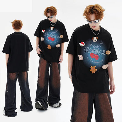 数量限定 ファッション アクティブも綺麗も叶う ゆったり 男女兼用 全3色 半袖Tシャツ＜F-9066＞