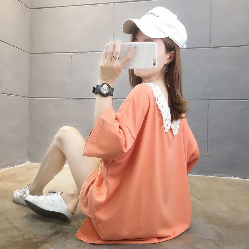 大人可愛い   ゆったり 三色半袖Tシャツ＜F-8129＞