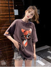 売り切れ必至 アクティブも綺麗も叶う 上品 プリント 全3色 半袖 Tシャツ F-8990