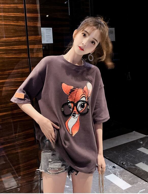 売り切れ必至 アクティブも綺麗も叶う 上品 プリント 全3色 半袖 Tシャツ F-8990