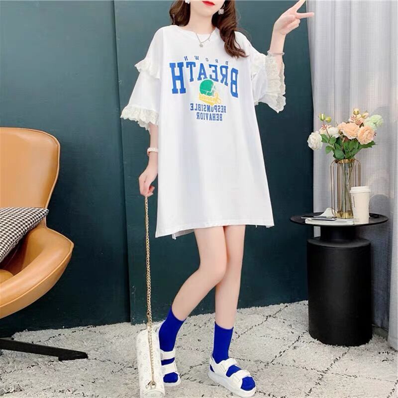 話題沸騰中 ビッグロゴ プリント ゆったり 半袖Tシャツ 全3色＜F-8252＞