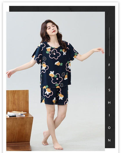 売り切れ必至 ファッション 今季マストバイ 半袖Ｔシャツⅹパンツセット全6色 パジャマ<F-11551>