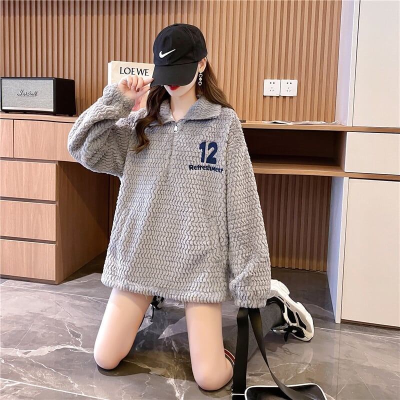 ハイネック暖かいボアスウェット＜F-3855＞