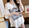 絶対流行 レイヤード風 レース プリント全2色 半袖TシャツF-8821