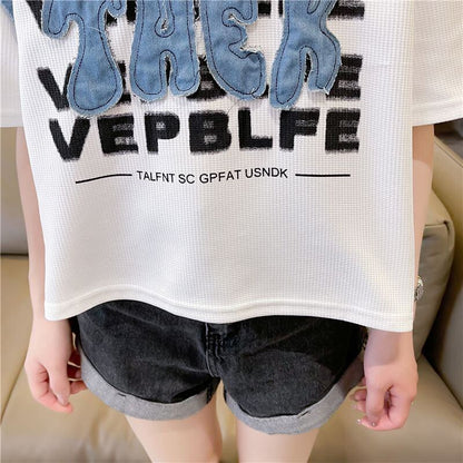 着回し力抜群 早い者勝ち 絶対流行 カジュアル 2色選択 Tシャツ<F-11645>