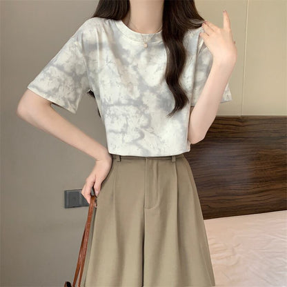 着回し力抜群 ホットダイヤモンド 定番シンプル 全2色 半袖Tシャツ カットソー ＜F-8591＞