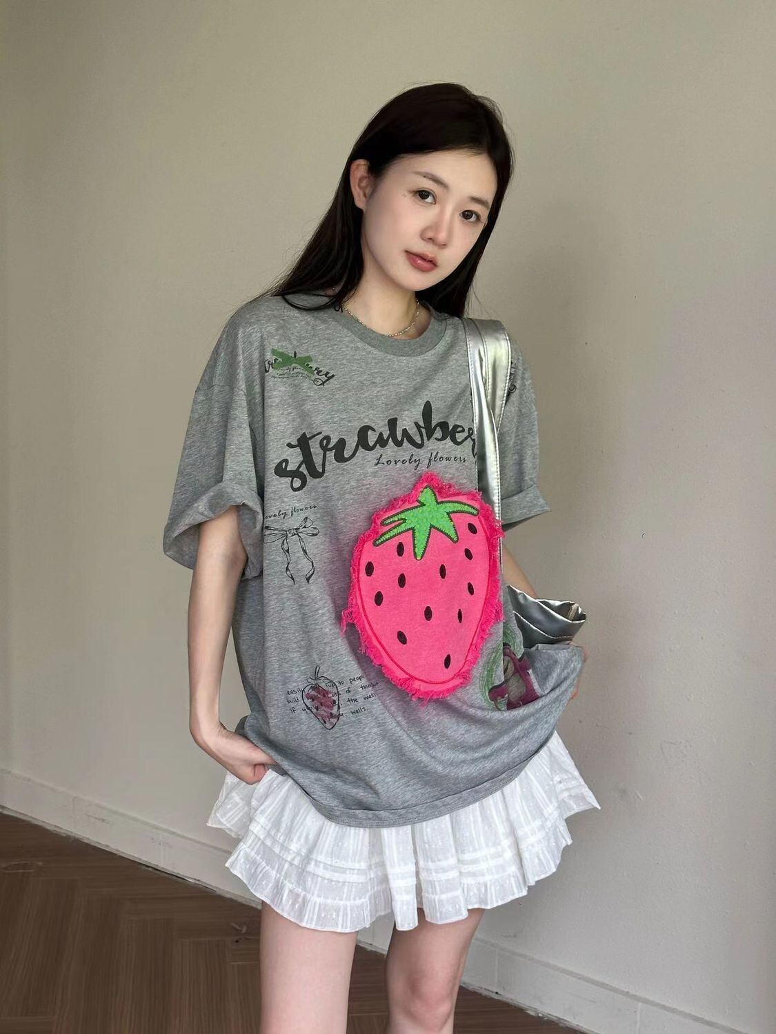 売れ筋 美人度アップ 大好評 好感度UP カジュアル 全4色 半袖 Tシャツ ＜F-11287＞