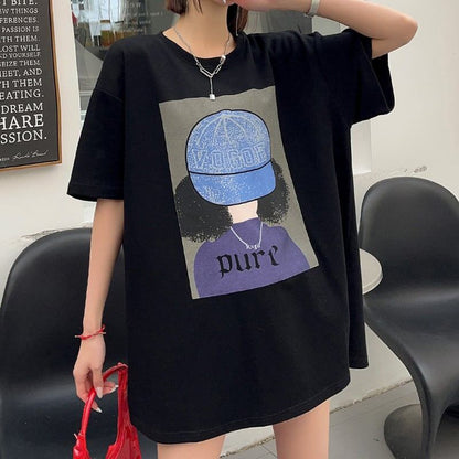 話題沸騰中 都市ファッショ 流行新作 オシャレ デザイン プリント全6色 半袖TシャツF-9108