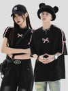 話題沸騰中 着回し力抜群 人気上昇中 カジュアル 全4色 カップル 半袖TシャツF-9164