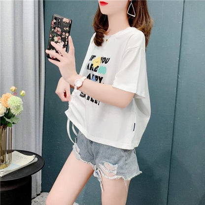 個性的なデザイン   一目惚れ Tシャツ カットソー＜F-3671＞