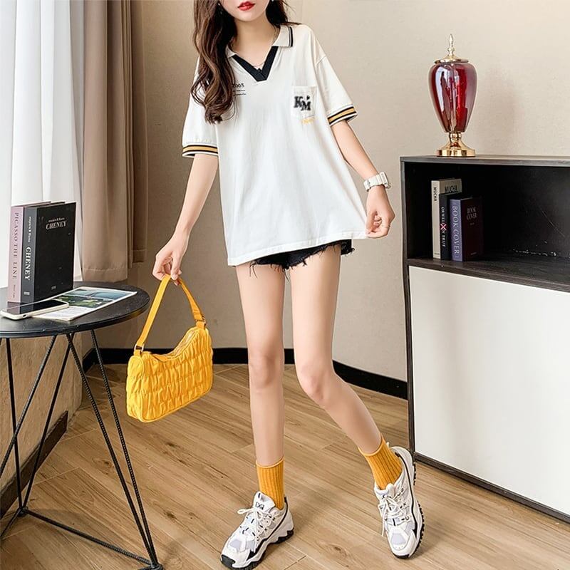 オシャレ度満点   カジュアル Tシャツ カットソー＜F-3593＞