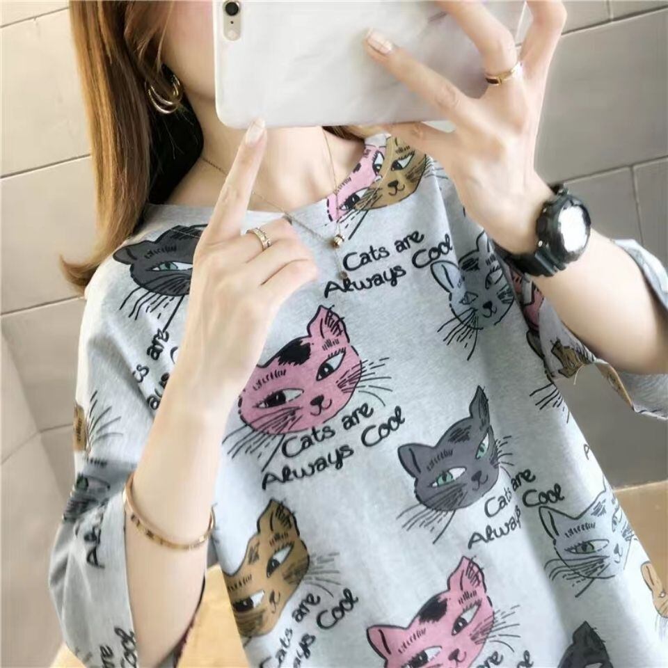 話題沸騰中   ゆったり 2色半袖Tシャツ＜F-8132＞