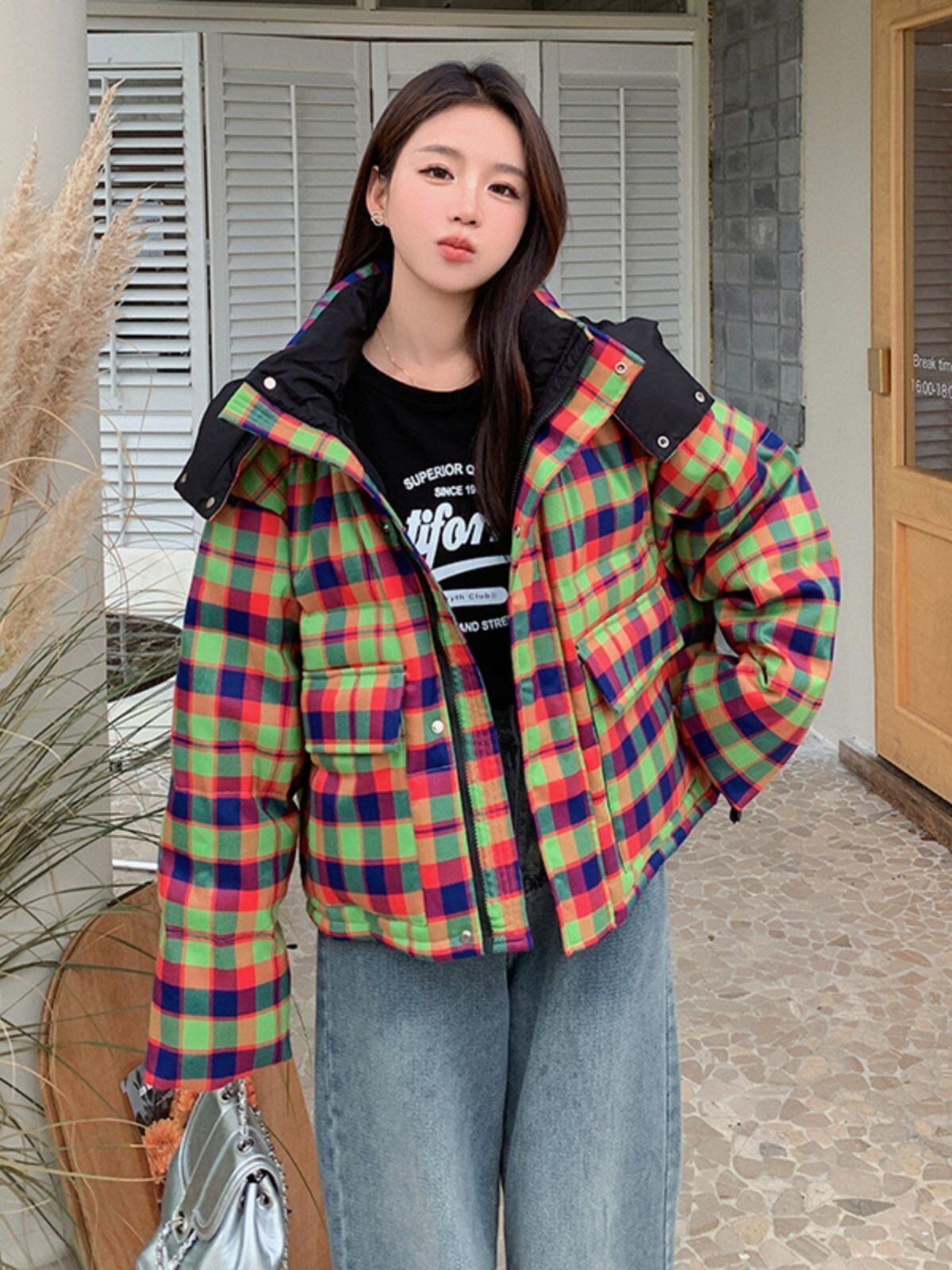 個性派 フード付きジッパーコート スタイルアップ F-10056