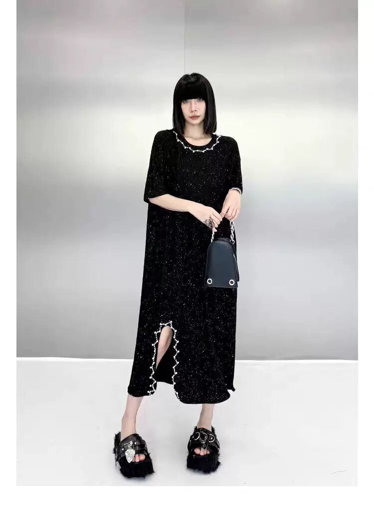 定番シンプル 大人可愛い 美人度アップ  カジュアル エレガント ワンピースisf-11070
