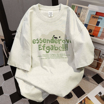今季マストバイ プリント 定番シンプル 全5色 Tシャツ カットソー＜F-8552＞