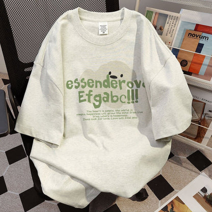 今季マストバイ プリント 定番シンプル 全5色 Tシャツ カットソー＜F-8552＞
