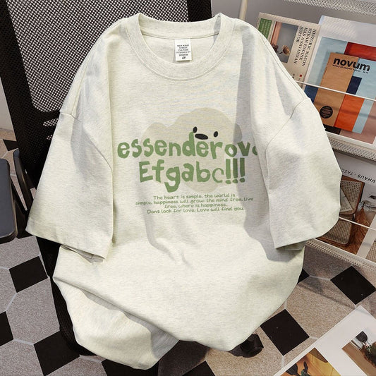 今季マストバイ プリント 定番シンプル 全5色 Tシャツ カットソー＜F-8552＞