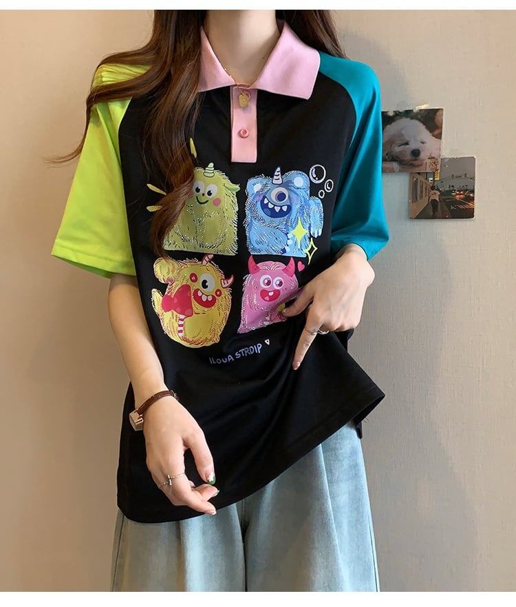 元気いっぱい   POLOネック Tシャツ 半袖 ＜F-2979＞