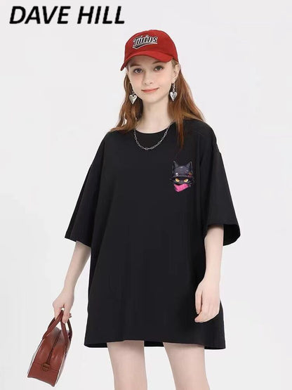 絶対欲しい 絶対流行 キュート 早い者勝ち カジュアル 2色選択 Tシャツ<F-11137>
