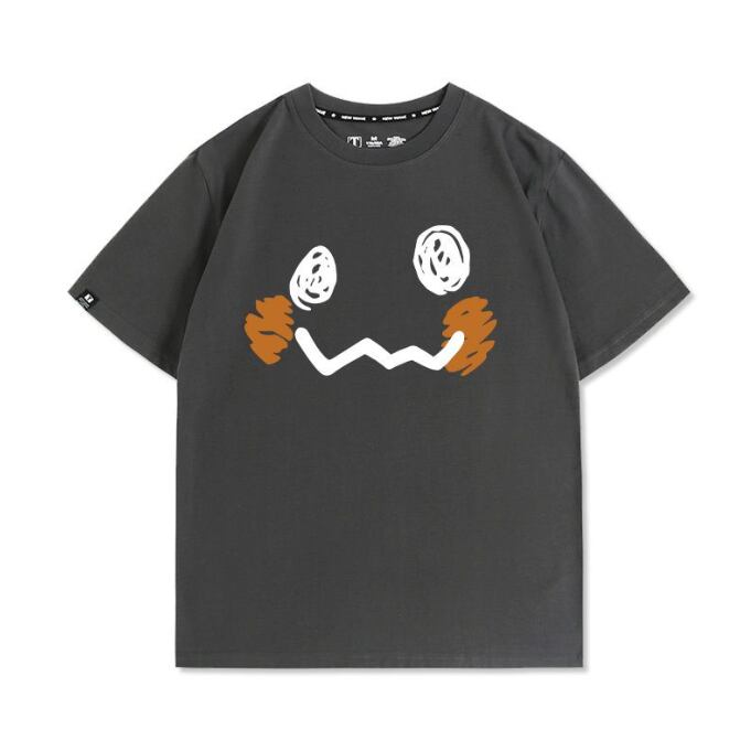 男女兼用 ファッション プリント 半袖 Tシャツ F-13260