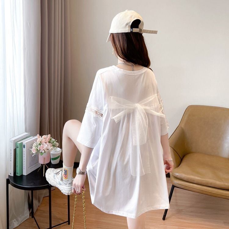 新商品 プリント ファッション ゆったり 全4色 半袖 Tシャツ＜F-11493＞