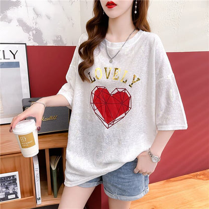 話題沸騰中 ファッション 個性派 プリント 全3色 半袖Tシャツ<F-8508>