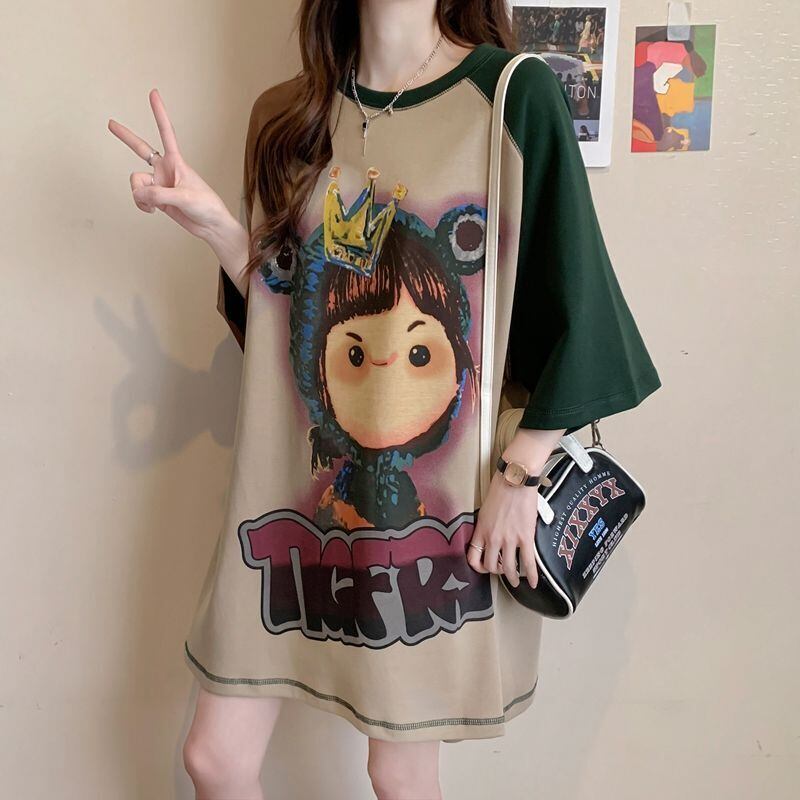 話題沸騰中 ビッグロゴ お勧めカラーマッチング ゆったり 半袖Tシャツ＜F-8350＞