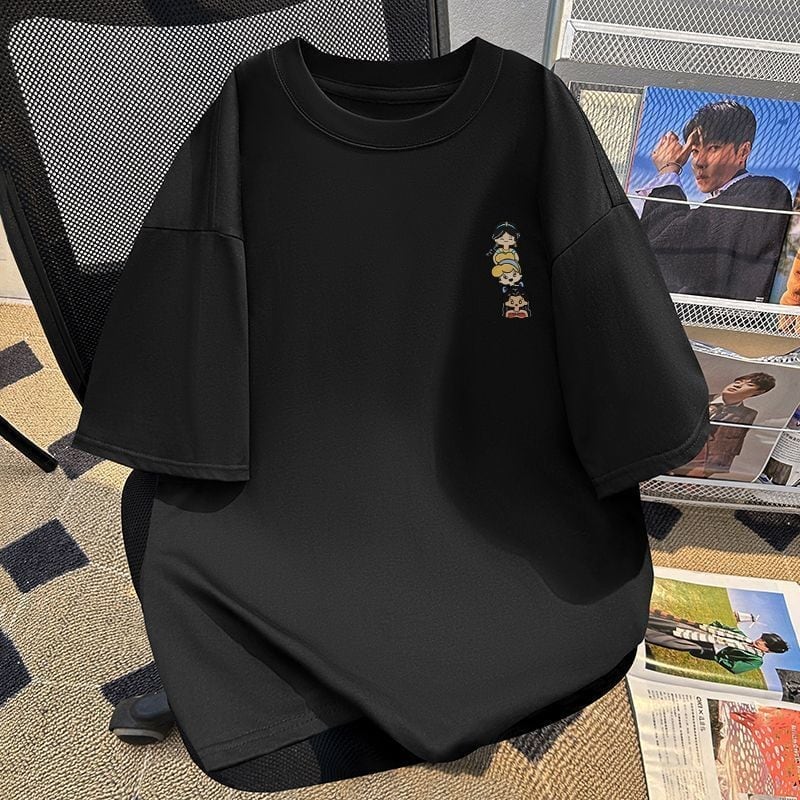 新商品 カジュアル 定番シンプル プリント 全6色 半袖TシャツF-8767