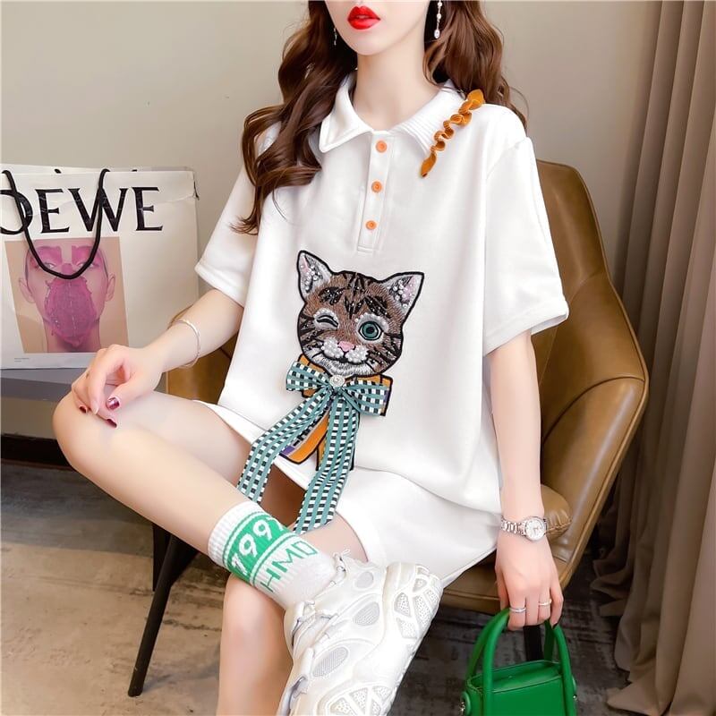 スタイリッシュ   一目惚れ Tシャツ カットソー＜F-3395＞