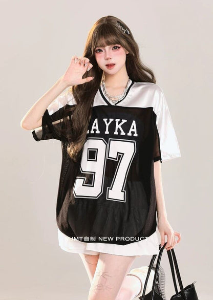 大活躍 売れ筋 話題沸騰中 絶対流行 早い者勝ち カジュアル 2色選択 Tシャツ<F-11217>