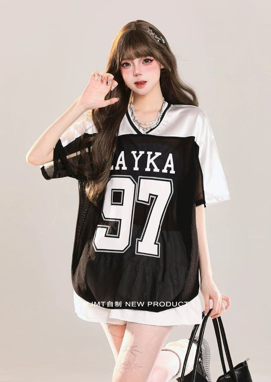 大活躍 売れ筋 話題沸騰中 絶対流行 早い者勝ち カジュアル 2色選択 Tシャツ<F-11217>