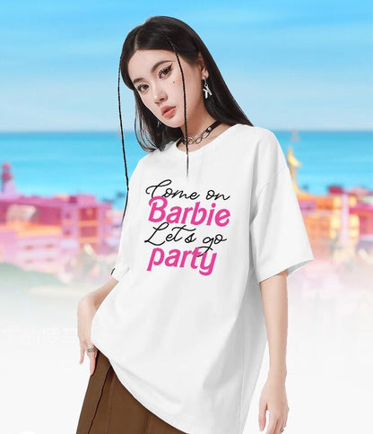 絶対流行 カジュアル 早い者勝ち ルーズ プリント全3色 2種選択可 男女兼用 半袖TシャツF-9030
