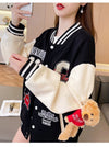 大好評 刺繍 スタイルアップ カジュアル 切り替え 3色選択 ジャケット F-9885