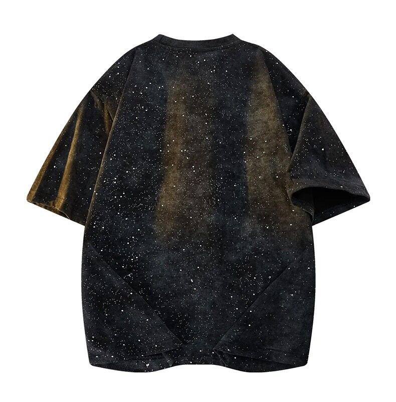 定番シンプル  今季マストバイ 全4色 ロゴプリント ダメージ加工Tシャツ  男女兼用F-13044