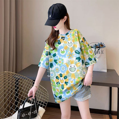 大人可愛い 売り切れ必至 美人度アップ 着回し力抜群 全5色 半袖Tシャツ<F-11520>