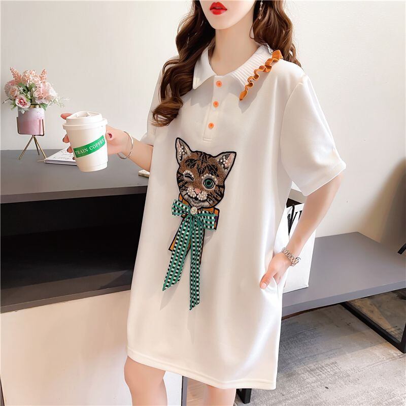 超人気 ファッション 大人可愛い 上質 半袖シャツ<F-6599>
