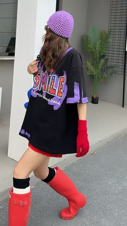 おすすめ 好感度UP 美人度アップ カジュアル 全4色 半袖 Tシャツ ＜F-11234＞