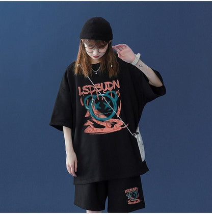 早い者勝ち   半袖Ｔシャツⅹパンツセット全4色