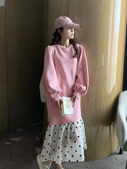 【半額！期間限定！！】超人気 オシャレ 都市ファッショ デザイン ファッション感満々 切り替え ワンピースF-9700