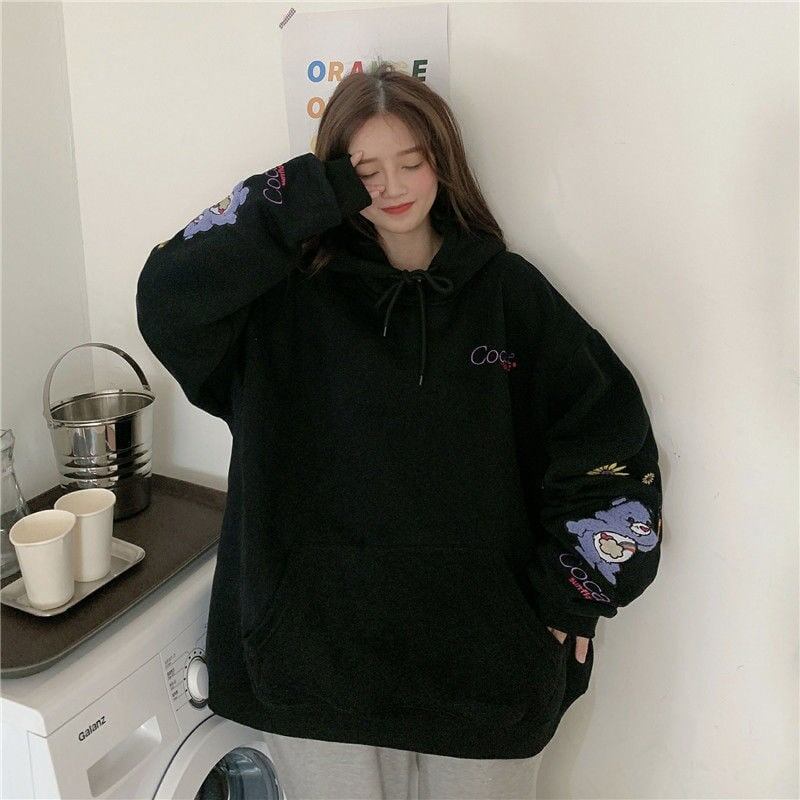 【裏起毛】超人気商品   厚手オーバーサイズフード付きパーカ全2色ゆったりトップス＜F-4754＞