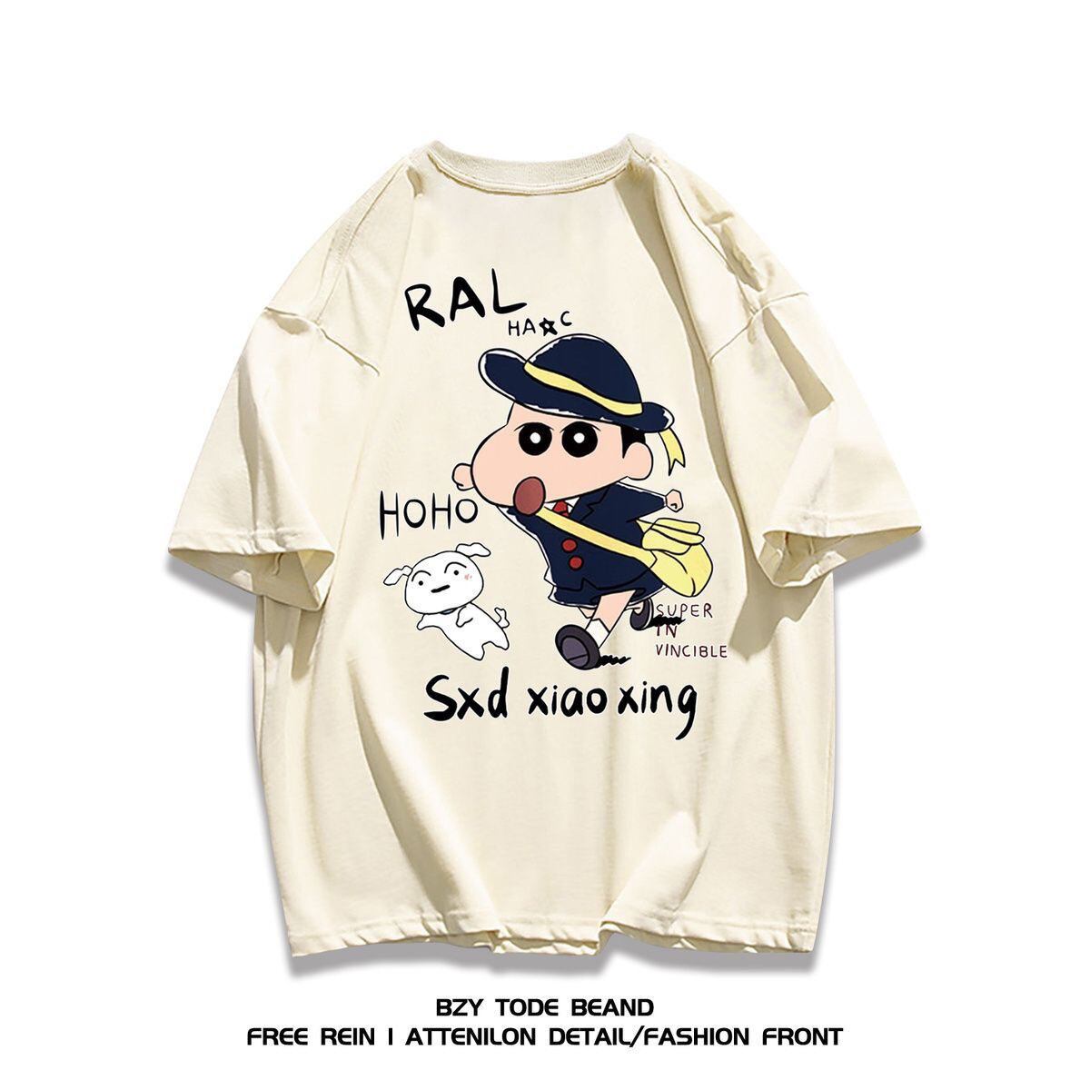 男女兼用 プリント 快適 半袖 Tシャツ F-13267