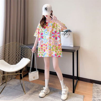 大人可愛い 売り切れ必至 美人度アップ 着回し力抜群 全5色 半袖Tシャツ<F-11520>